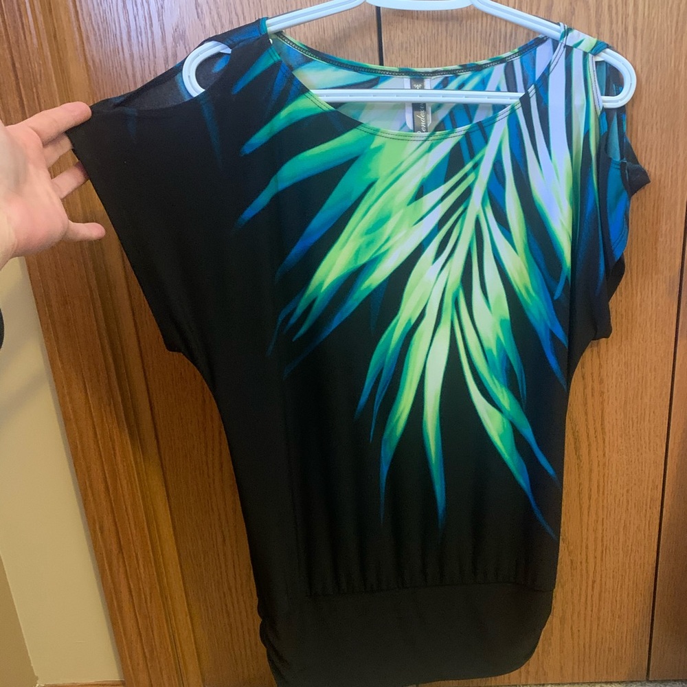 Open shoulder blouse